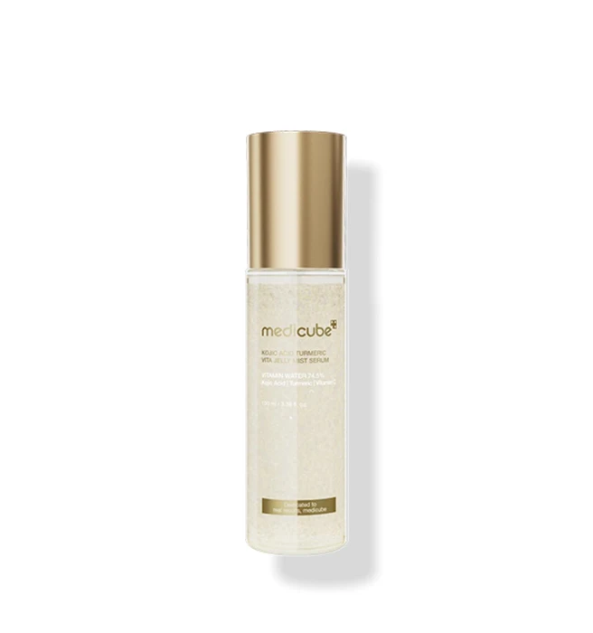 Medicube Kojic Acid Turmeric Vita Jelly Mist Serum 100ml | מדיקיוב מיסט סרום ג'לי קוג'יק כורכום ויטמין 100 מ"ל