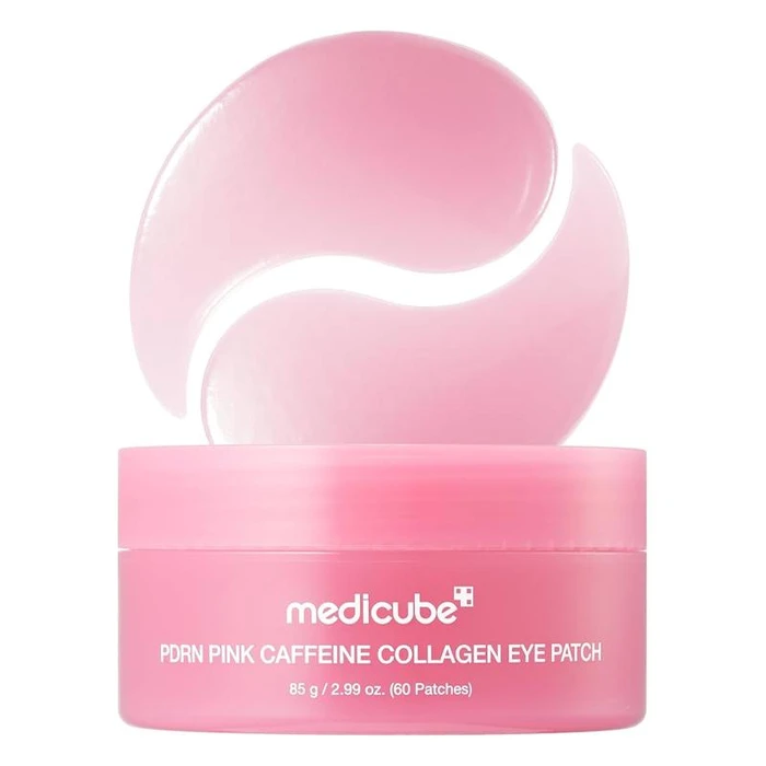 Medicube PDRN Pink Caffeine Collagen Eye Patch 60pcs | מדיקיוב פאצ'ים לעיניים PDRN קפאין קולגן 60 יח'