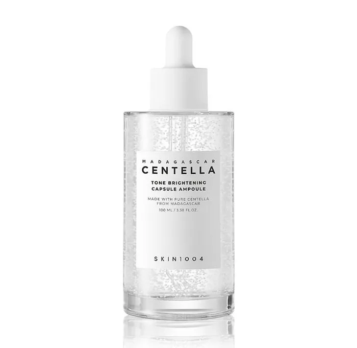 סקין 1004 אמפולת קפסולות להבהרה וזוהר - SKIN1004 Madagascar Centella Tone Brightening Capsule Ampoule (100ml) - לטיפול בפיגמנטציה ומראה עור קורן