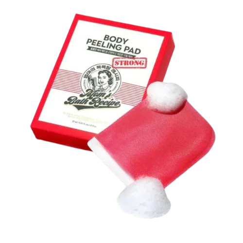 מאמס באת' פדים לפילינג גוף עוצמתי - Mom's Bath Recipe Body Peeling Pad Strong (8 units) - לניקוי עמוק וריכוך עור קשה