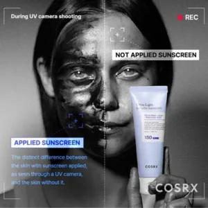 קוסרקס קרם הגנה שקוף SPF50 אולטרה קליל ונספג במהירות - 50 מ"ל | COSRX Aloe +++ Soothing Sunscreen SPF50+ PA 