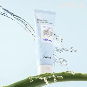קוסרקס קרם הגנה שקוף SPF50 אולטרה קליל ונספג במהירות - 50 מ"ל | COSRX Aloe +++ Soothing Sunscreen SPF50+ PA 