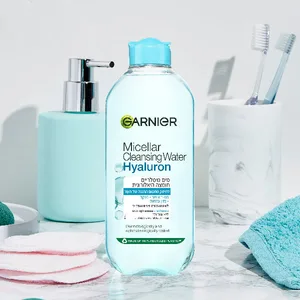 Garnier Micellar Hyaluronic Aloe Water 400ml | גרנייה מים מיסלריים חומצה היאלורונית להסרת איפור והענקת לחות 400 מ"ל