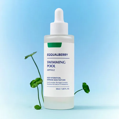 EQQUALBERRY Swimming Pool Ampoule 50ml | אקוואלברי אמפולה להענקת לחות אינטנסיבית ושיקום העור 50 מ"ל