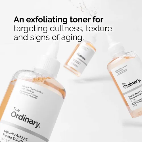 The Ordinary Glycolic Acid 7% Exfoliating Toner 240ml | דה אורדינרי טונר חומצה גליקולית 7% לחידוש והבהרת העור 240 מ"ל