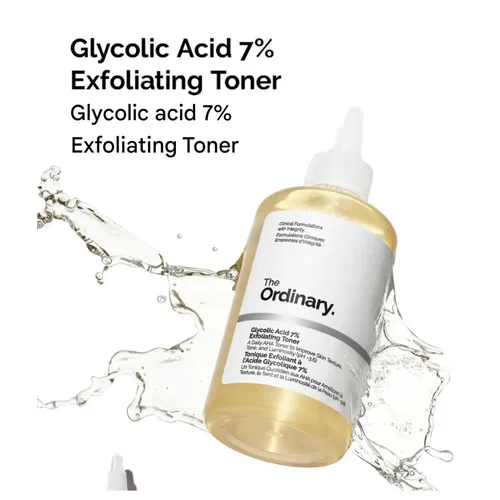 The Ordinary Glycolic Acid 7% Exfoliating Toner 240ml | דה אורדינרי טונר חומצה גליקולית 7% לחידוש והבהרת העור 240 מ"ל