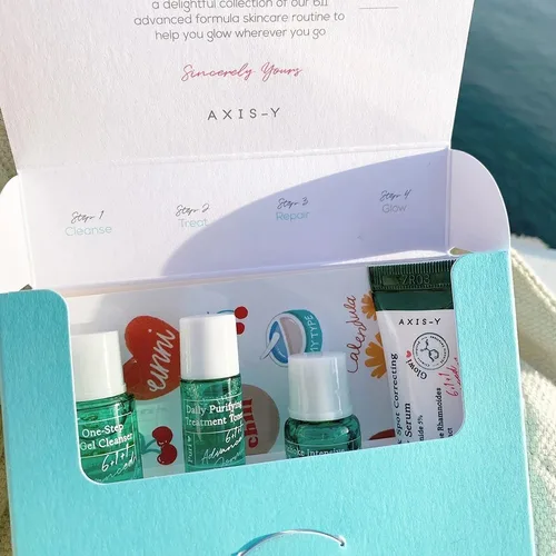 AXIS-Y The Mini Glow Set | אקסיס וואי מארז מיני גלו לטיפול בפיגמנטציה והענקת זוהר