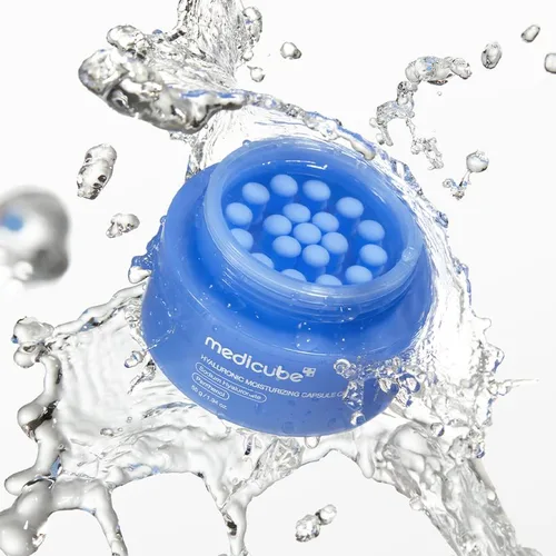 מדיקיוּב קרם קפסולות חומצה היאלורונית ללחות אינטנסיבית 55 גרם | Medicube Hyaluronic Moisturizing Capsule Cream 55g