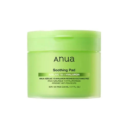 
פדים להרגעת אדמומיות אנואה Anua Azelaic 10 + Hyaluron Redness Soothing Pad - תכולה 90 יחידות (230ml)
