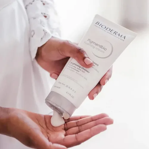 Bioderma Pigmentbio Foaming Cream 200ml - ביודרמה קרם ניקוי מקציף ומבהיר לטיפול בפיגמנטציה וכתמי עור