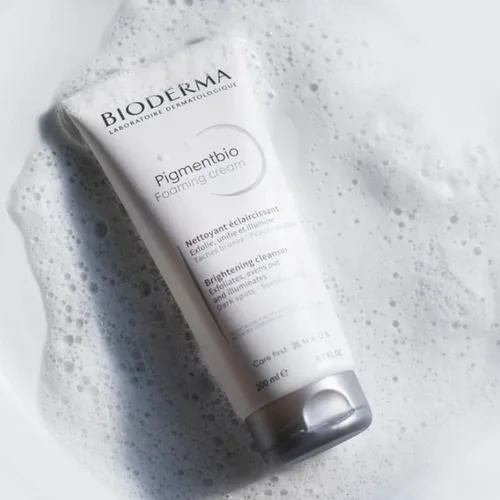 Bioderma Pigmentbio Foaming Cream 200ml - ביודרמה קרם ניקוי מקציף ומבהיר לטיפול בפיגמנטציה וכתמי עור