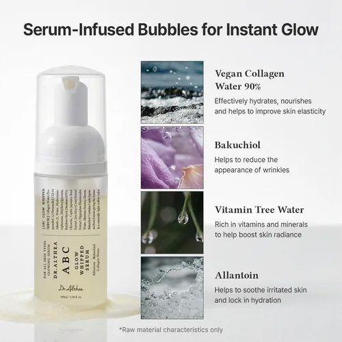 ד"ר אלתיאה | Dr. Althea ABC Glow Whipped Serum סרום מוקצף למראה עור זוהר, אחיד וקורן - 100 מ"ל