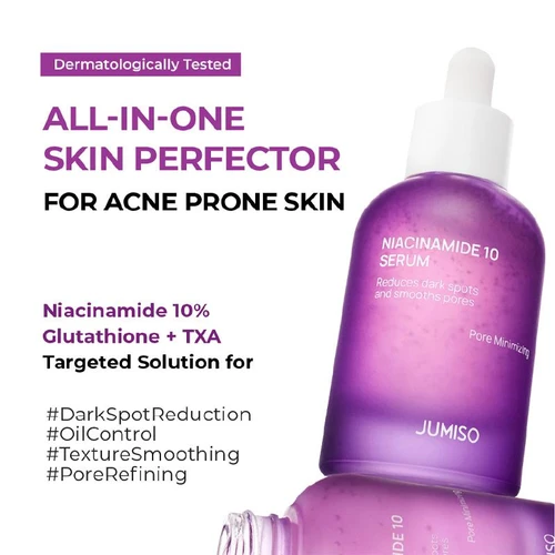 ג'ומיסו | Jumiso Niacinamide 10 Serum סרום ניאצינמיד מרוכז לצמצום נקבוביות וטשטוש כתמים - 30ml