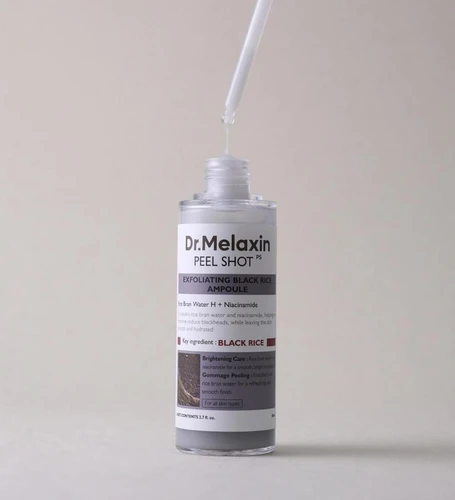 Dr. Melaxin Peel Shot 80ml | אמפולת פילינג אורז שחור לחידוש והבהרת העור ד"ר מלקסין