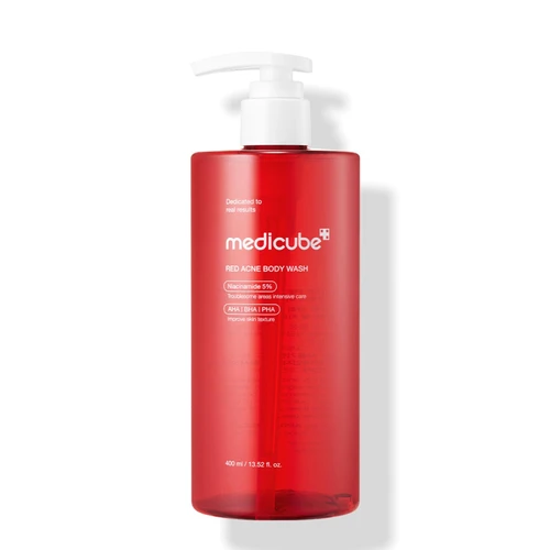 Medicube Red Acne Body Wash 400ml | מדיקיוב סבון גוף רד אקנה 400 מ"ל
