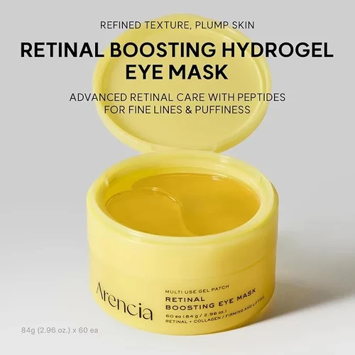 Arencia Retinal Boosting Eye Mask Gel Patch 60pcs | ארנסיה מסכת עיניים רטינל ג'ל פאצ' 60 יח'