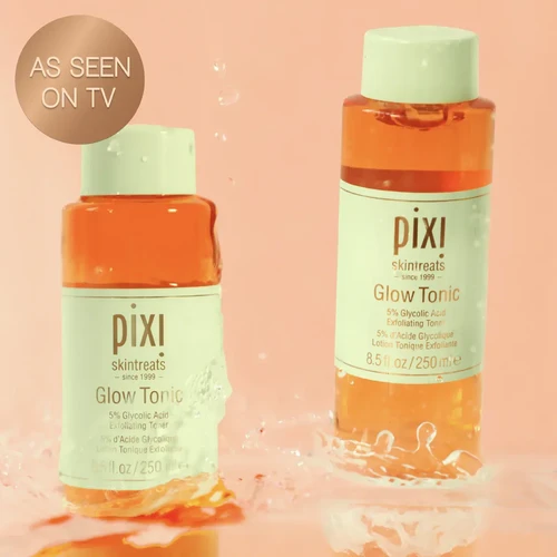 Pixi Glow Tonic 5% Glycolic Acid Exfoliating Toner 250ml | פיקסי גלואו טוניק טונר 5% חומצה גליקולית 250 מ"ל