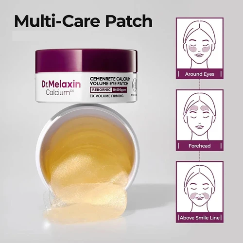 Dr.Melaxin Cemenrete Calcium Volume Eye Patch 60pcs | ד"ר מלקסין פאצ'ים לעיניים קלציום ווליום 60 יח'