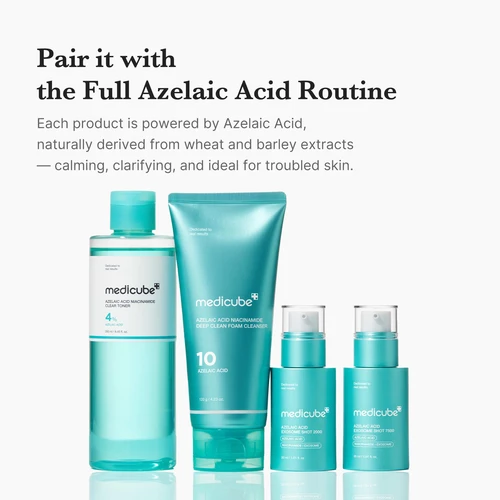 Medicube Azelaic Acid Niacinamide Clear Toner 4% 250ml | מדיקיוב טונר חומצה אזלאית ניאצינמיד 4% 250 מ"ל
