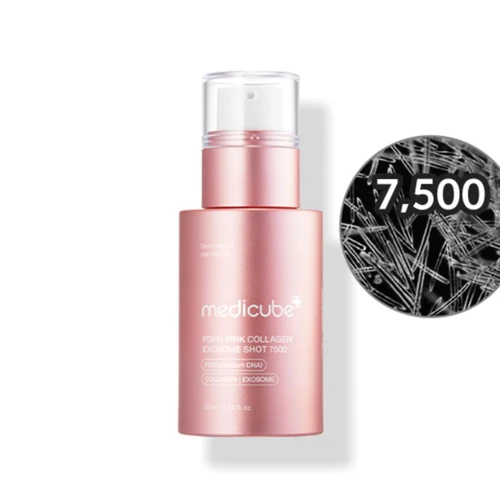 Medicube PDRN Pink Collagen Exosome Shot 7000 Serum | מדיקיוב סרום אקסוזום PDRN פינק קולגן 7000