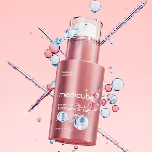 Medicube PDRN Pink Collagen Exosome Shot 7000 Serum | מדיקיוב סרום אקסוזום PDRN פינק קולגן 7000