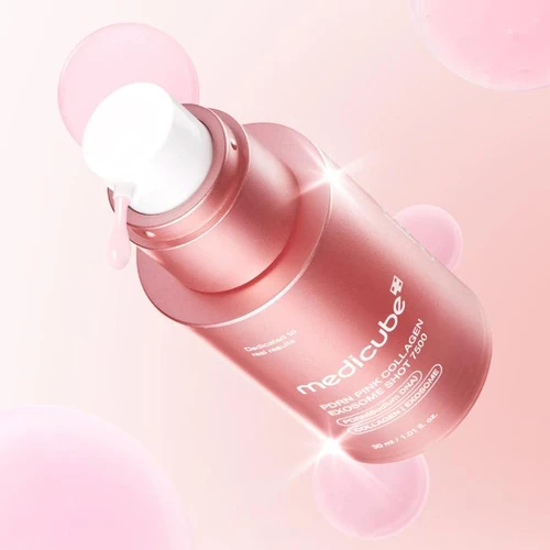 Medicube PDRN Pink Collagen Exosome Shot 7000 Serum | מדיקיוב סרום אקסוזום PDRN פינק קולגן 7000