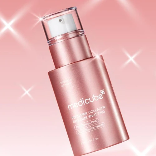 Medicube PDRN Pink Collagen Exosome Shot 7000 Serum | מדיקיוב סרום אקסוזום PDRN פינק קולגן 7000