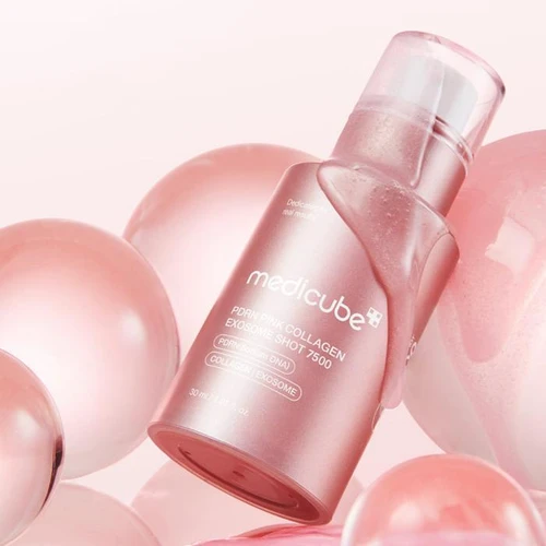 Medicube PDRN Pink Collagen Exosome Shot 7000 Serum | מדיקיוב סרום אקסוזום PDRN פינק קולגן 7000