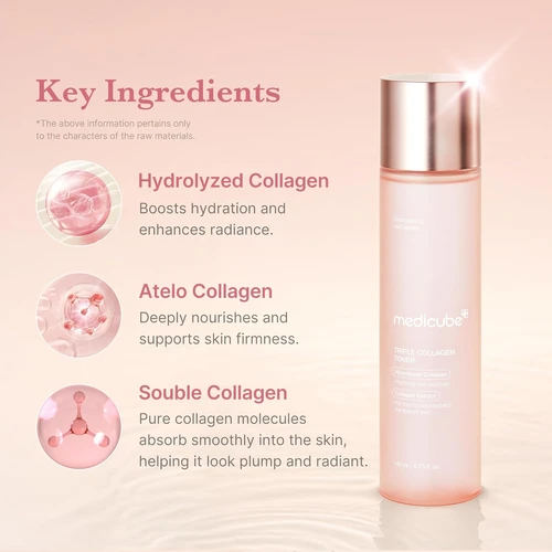 Medicube Triple Collagen Toner 4.0 150ml | מדיקיוב טונר טריפל קולגן 150 מ"ל