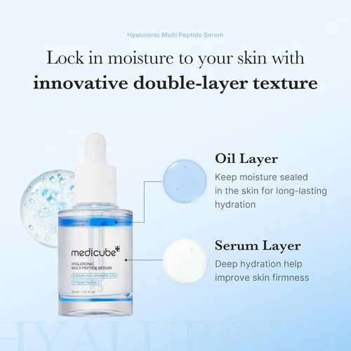 Medicube Hyaluronic Multi Peptide Serum 50ml | מדיקיוב סרום היאלורוני מולטי פפטיד 50 מ"ל