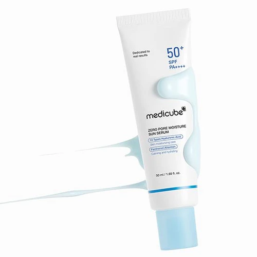 Medicube Zero Pore Moisture Sun Serum SPF50+ PA++++ 50ml | מדיקיוב סרום הגנה זירו פור SPF50+ 50 מ"ל