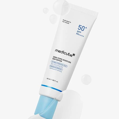 Medicube Zero Pore Moisture Sun Serum SPF50+ PA++++ 50ml | מדיקיוב סרום הגנה זירו פור SPF50+ 50 מ"ל