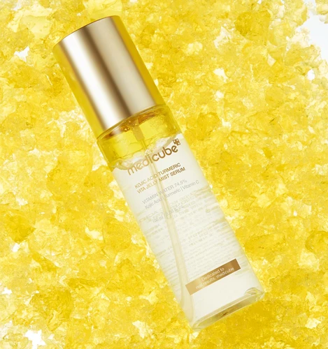 Medicube Kojic Acid Turmeric Vita Jelly Mist Serum 100ml | מדיקיוב מיסט סרום ג'לי קוג'יק כורכום ויטמין 100 מ"ל