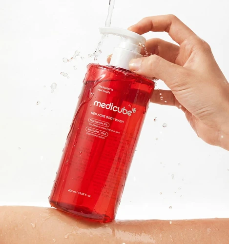 Medicube Red Acne Body Wash 400ml | מדיקיוב סבון גוף רד אקנה 400 מ"ל