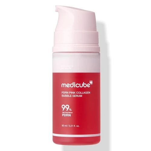 Medicube PDRN Pink Collagen Bubble Serum 99% 50ml | מדיקיוב סרום בועות PDRN פינק קולגן 50 מ"ל