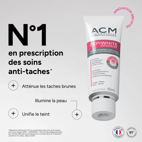 ACM Depiwhite Advanced Intensive Anti-Brown Spot Cream 40ml | ACM דפיווייט קרם אינטנסיבי נגד כתמים 40 מ"ל