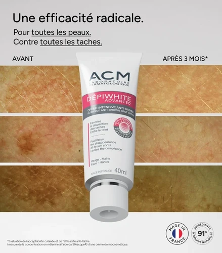 ACM Depiwhite Advanced Intensive Anti-Brown Spot Cream 40ml | ACM דפיווייט קרם אינטנסיבי נגד כתמים 40 מ"ל