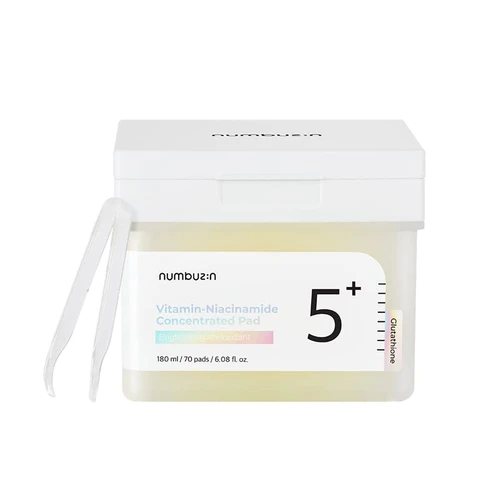 Numbuzin No.5 Glutathione Vitamin Concentrated Toner Pads 70pcs | נמבוזין פדים טונר 5 גלוטתיון ויטמין 70 יח'