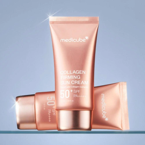 Medicube Collagen Firming Sun Cream SPF50+ PA++++ 50ml | מדיקיוב קרם הגנה קולגן ממצק SPF50+ 50 מ"ל