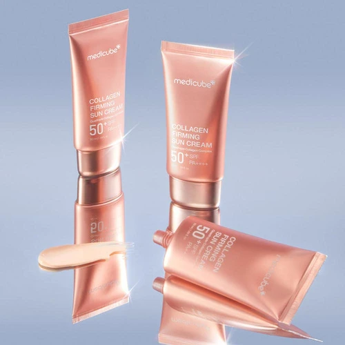 Medicube Collagen Firming Sun Cream SPF50+ PA++++ 50ml | מדיקיוב קרם הגנה קולגן ממצק SPF50+ 50 מ"ל