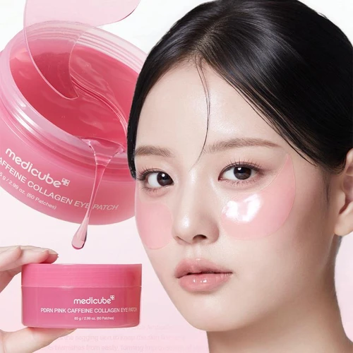 Medicube PDRN Pink Caffeine Collagen Eye Patch 60pcs | מדיקיוב פאצ'ים לעיניים PDRN קפאין קולגן 60 יח'