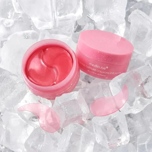 Medicube PDRN Pink Caffeine Collagen Eye Patch 60pcs | מדיקיוב פאצ'ים לעיניים PDRN קפאין קולגן 60 יח'