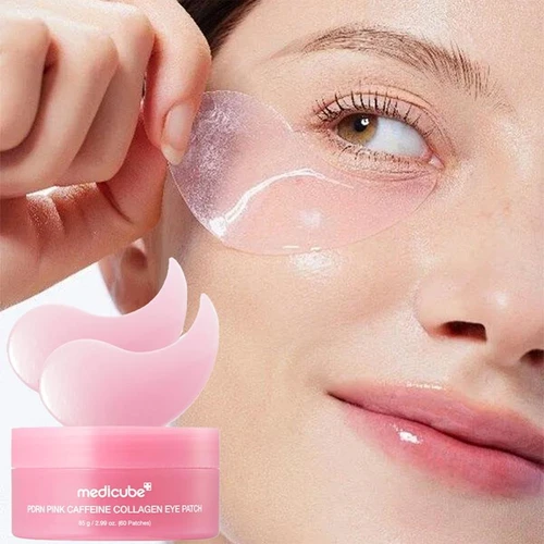 Medicube PDRN Pink Caffeine Collagen Eye Patch 60pcs | מדיקיוב פאצ'ים לעיניים PDRN קפאין קולגן 60 יח'