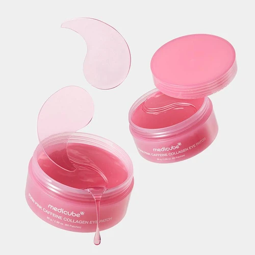 Medicube PDRN Pink Caffeine Collagen Eye Patch 60pcs | מדיקיוב פאצ'ים לעיניים PDRN קפאין קולגן 60 יח'