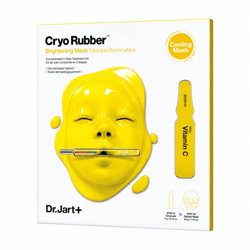 ד״ר ג׳ארט מסכת קירור והארה עם ויטמין C | Dr.Jart+ Cryo Rubber Brightening Mask – יחידה אחת 4g+40g
