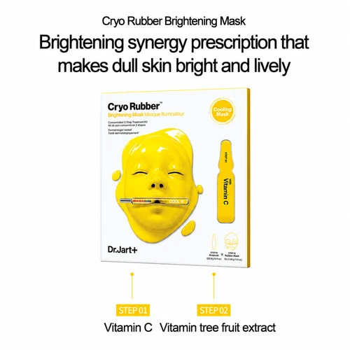 ד״ר ג׳ארט מסכת קירור והארה עם ויטמין C | Dr.Jart+ Cryo Rubber Brightening Mask – יחידה אחת 4g+40g