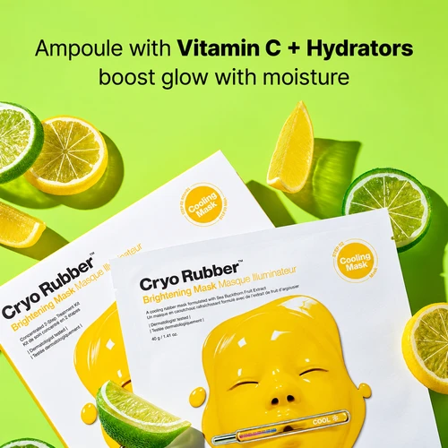 ד״ר ג׳ארט מסכת קירור והארה עם ויטמין C | Dr.Jart+ Cryo Rubber Brightening Mask – יחידה אחת 4g+40g