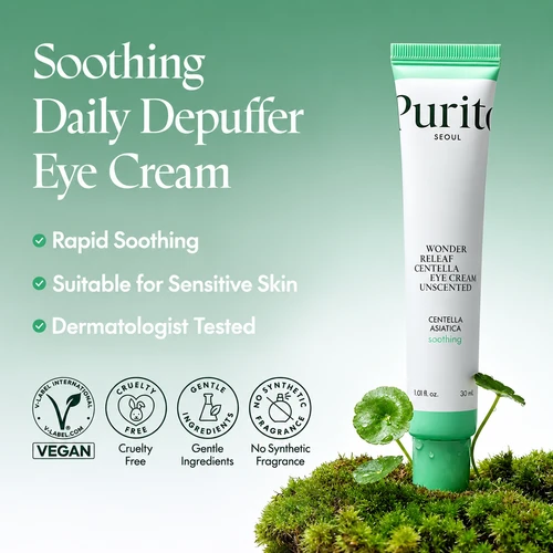 פוריטו קרם עיניים סנטלה ללא בישום 30 מ״ל | Purito Wonder Releaf Centella Eye Cream Unscented