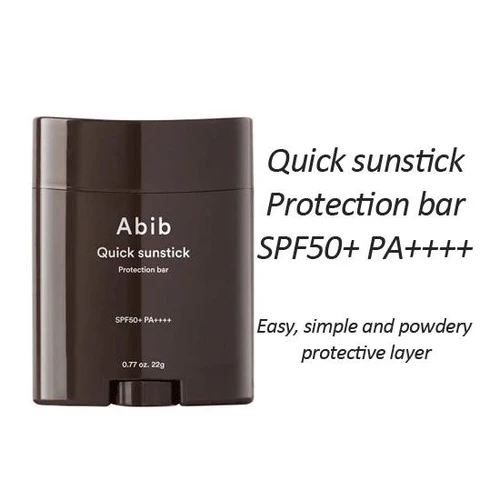 אביב סטיק הגנה מהשמש SPF50+ PA++++ 22 גרם | Abib Quick Sunstick Protection Bar 22g