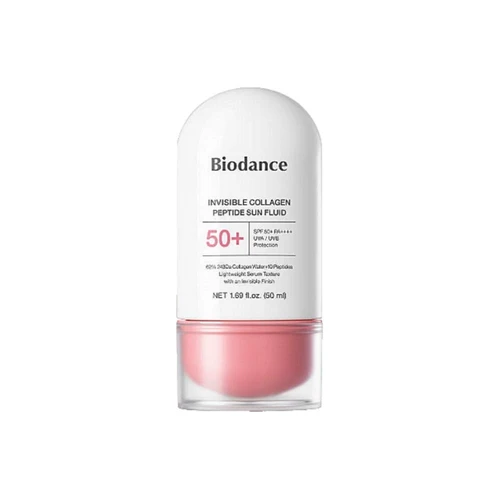 ביודאנס פלואיד הגנה מהשמש עם קולגן ופפטידים SPF50+ PA++++ 50 מ״ל | Biodance Invisible Collagen Peptide Sun Fluid